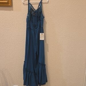 New Joyfolie Blue Ruffled Kids  Casual/Formal Dress-Pens.